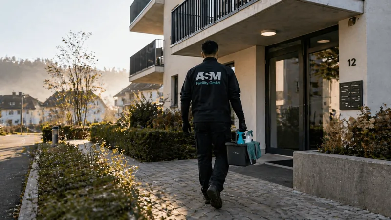 Hauswartung: Hauswartung im Aussenbereich einer Liegenschaft